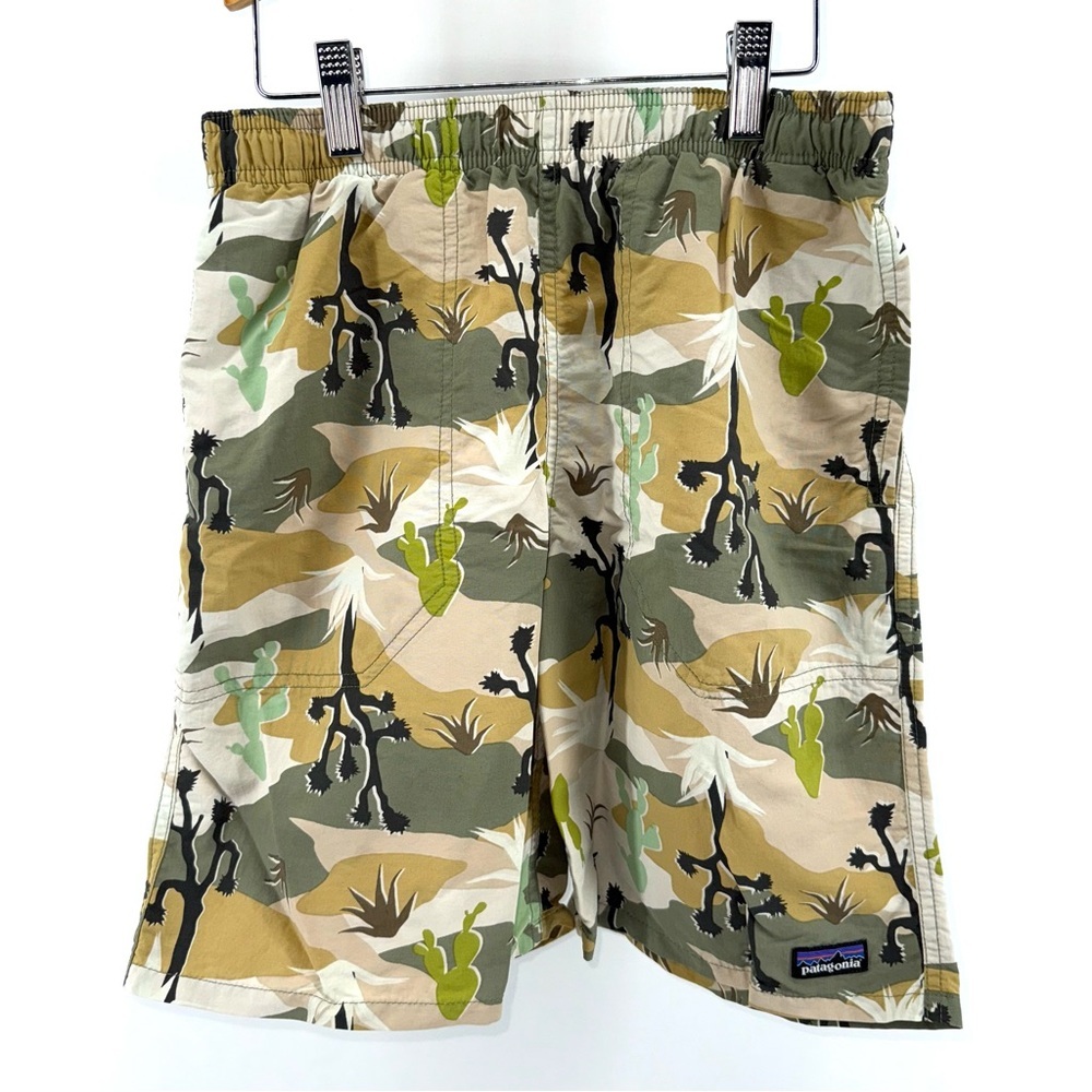 Patagonia Desert Print Camo Boys Swim Trunks